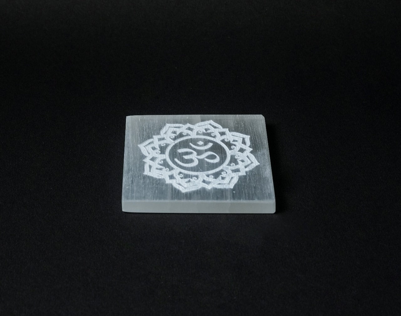 Selenite Round Plate