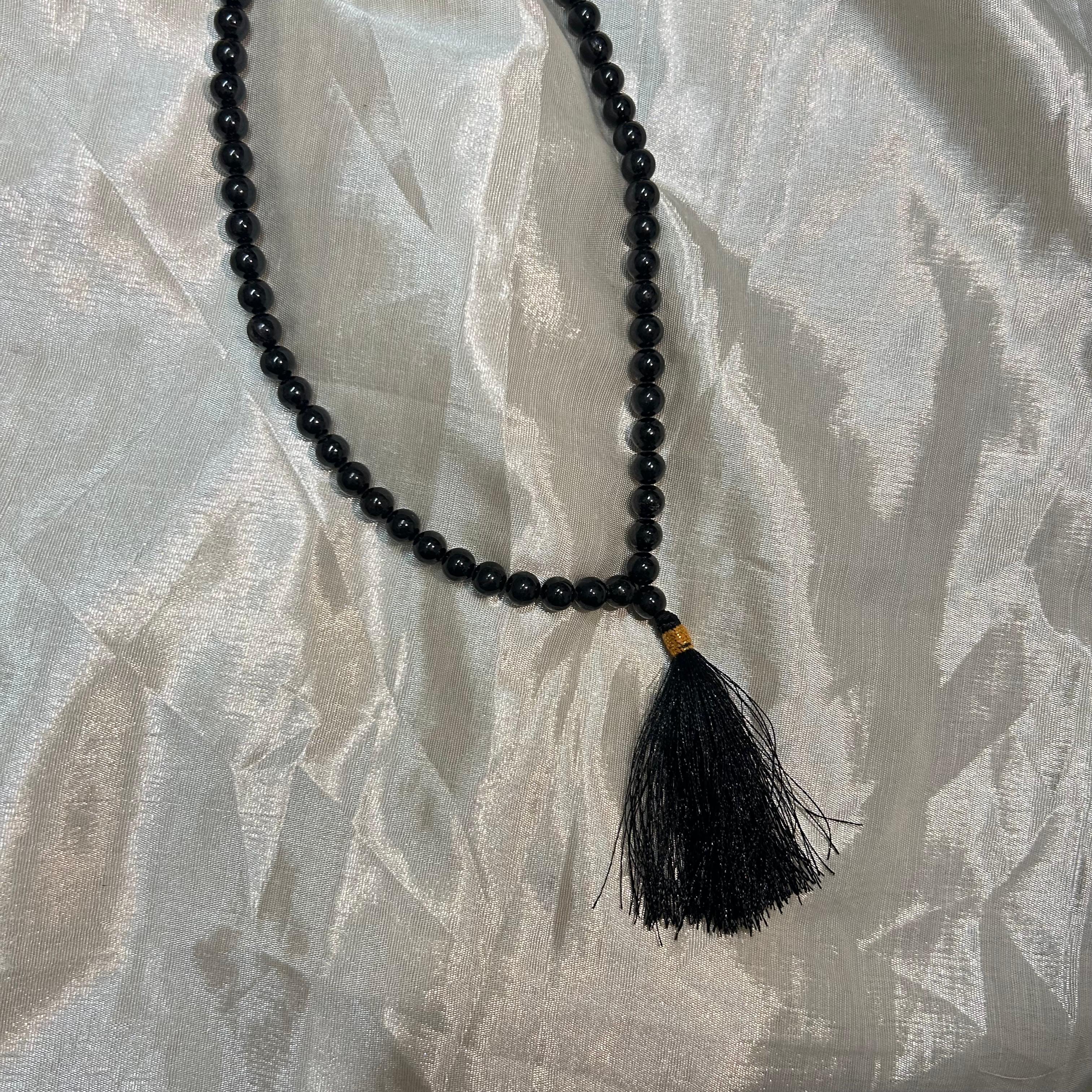 Black tourmaline mala